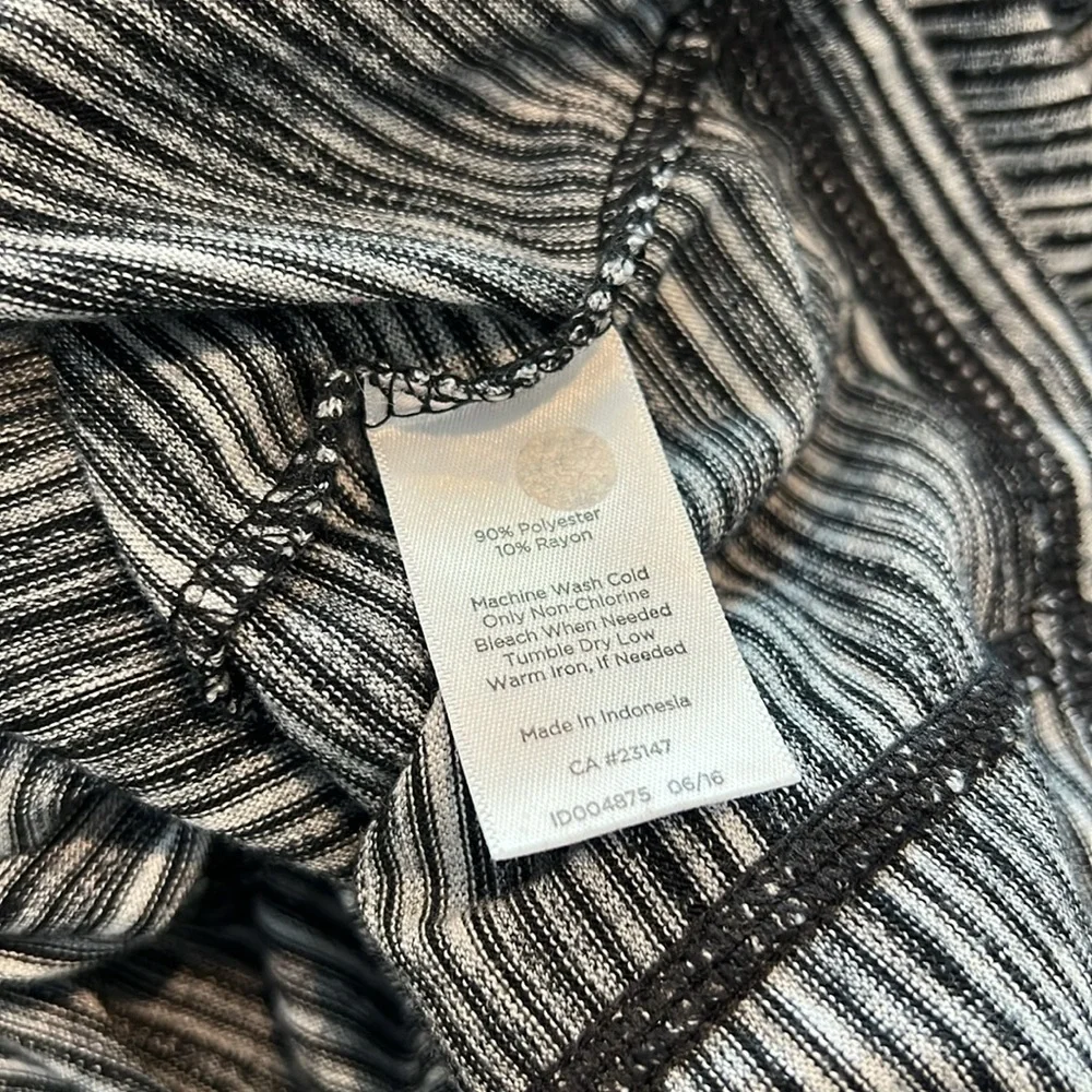 Talbots Turtleneck Striped Long Sleeve Shirt - Picture 9 of 10